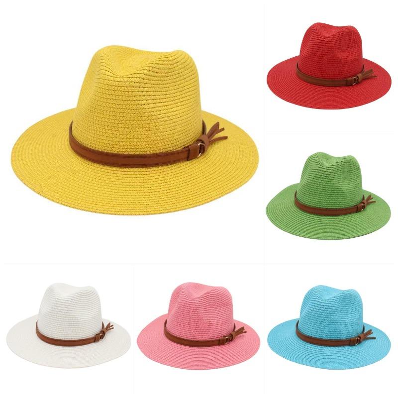 Spring and Summer Panama Hat w - Bucket Hat Straw 评论和价格