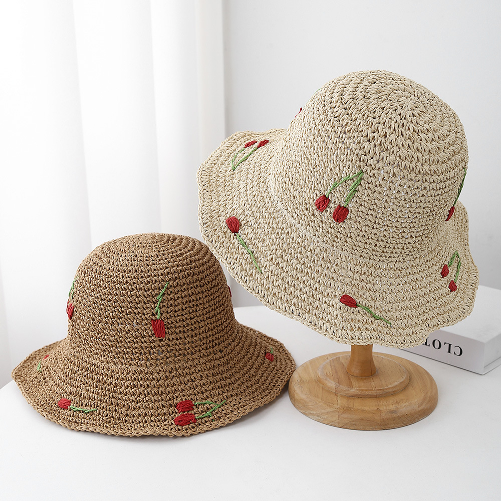 Summer Hats For Women Sun Hat  - Bucket Hat Straw 评论和价格